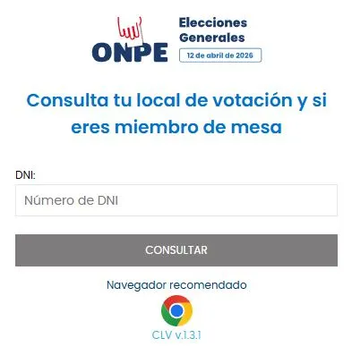 ¿Cómo saber si soy miembro de mesa 2026 con DNI? Link ONPE 2 Cómo saber si soy miembro de mesa 2026 con DNI ONPE