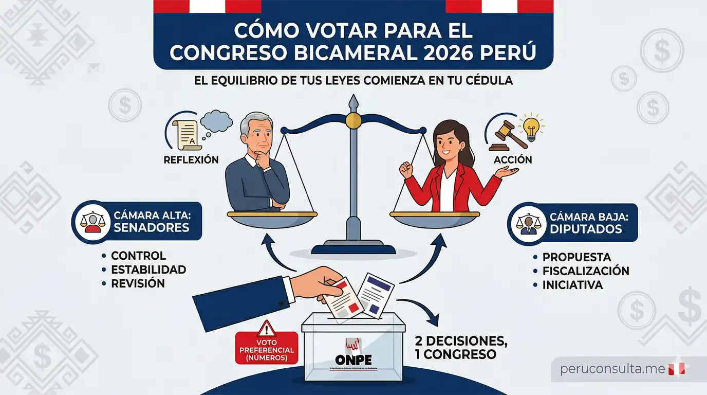 Cómo votar para el Congreso 2026: Guía Oficial de Voto Preferencial 4 Cómo votar para el Congreso 2026